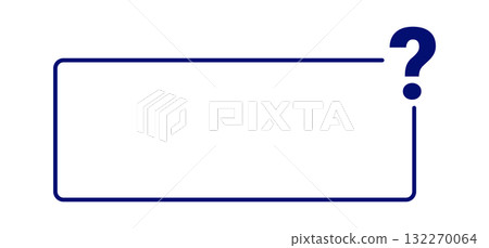 Quiz template design with question mark symbol 132270064