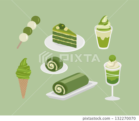 Matcha Desserts and Green Tea Sweets Collection Matcha Desserts and Green Tea Sweets Collection 132270070