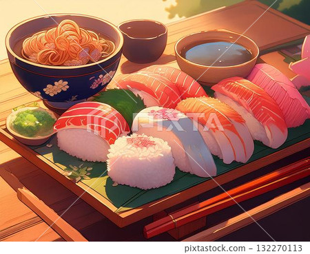 Sushi illustration Sushi illustration 132270113