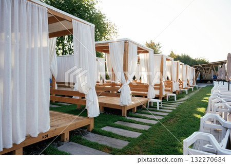 Vacation recreation place at summer daytime 132270684