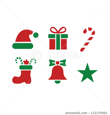 St Nicholas Day Silhouette Symbol Set St Nicholas Day Silhouette Symbol Set 132270982