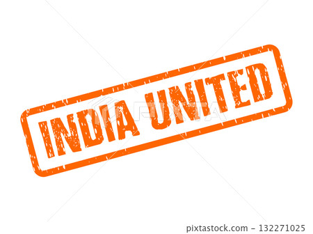 Vibrant orange distressed stamp powerfully communicates the enduring strength of Indias national unity Vibrant orange distressed stamp powerfully communicates the enduring strength of Indias national unity 132271025