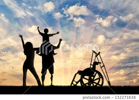 Beautiful cloudy evening sky 132271638