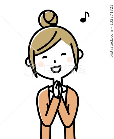 年輕的媽媽媽媽很高興 132271723