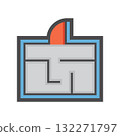 Real estate property vector icon design element. 132271797