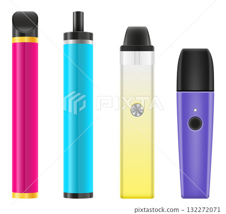 cigarettes electronic device smoke vaporizer vector illustration isolated cigarettes electronic device smoke vaporizer vector illustration isolated 132272071