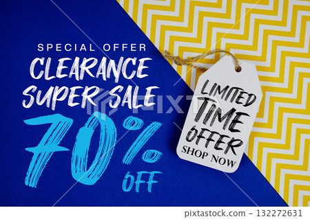Clearance Super Sale 70% off with Limited Time Offer and Shop Now on price tag 132272631