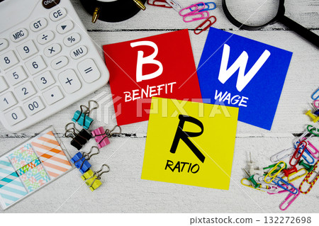 BWR Abbreviation of Benefit Wage Ratio text phrase of business and financial concept BWR Abbreviation of Benefit Wage Ratio text phrase of business and financial concept 132272698