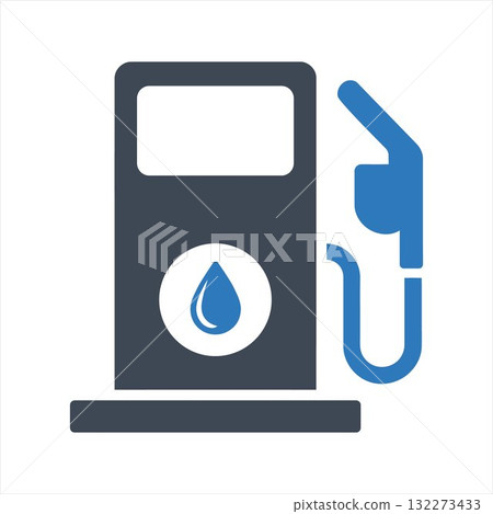Gas pump or petrol fueling station icon. Fuel station icon Gas pump or petrol fueling station icon. Fuel station icon 132273433