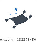 Magic carpet or flying carpet icon 132273450