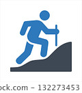 Hiking icon 132273453