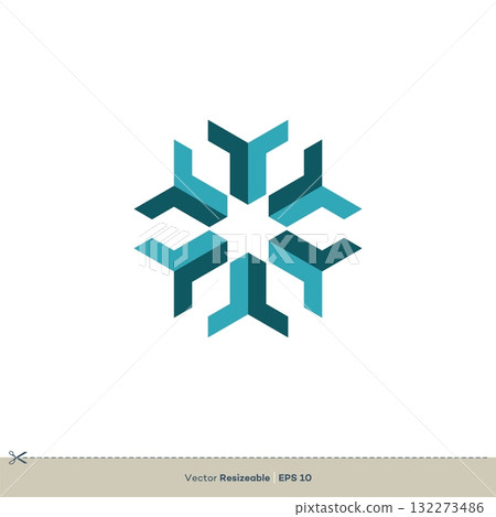 Ornament Circle Star Vector Logo Template Illustration Design. Vector EPS 10. 132273486