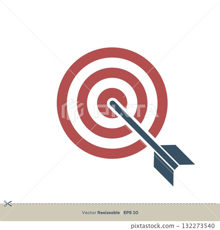 Dart Target Icon Vector Logo Template Illustration Design. Vector EPS 10. Dart Target Icon Vector Logo Template Illustration Design. Vector EPS 10. 132273540