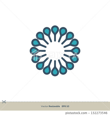 Flower Icon Vector Logo Template Illustration Design. Vector EPS 10. Flower Icon Vector Logo Template Illustration Design. Vector EPS 10. 132273546