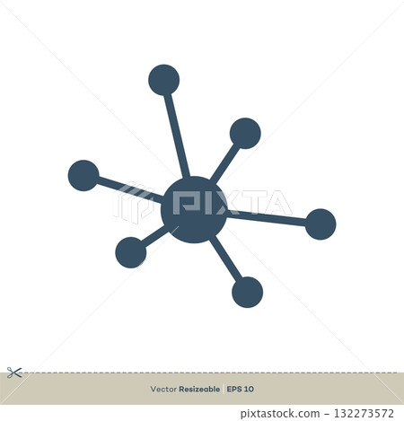 Atom Connected Icon Logo Template Illustration Design. Vector EPS 10. Atom Connected Icon Logo Template Illustration Design. Vector EPS 10. 132273572