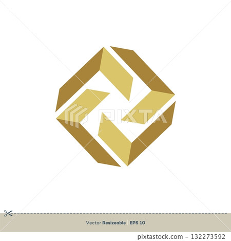 Gold Star Diamond Vector Logo Template Illustration Design. Vector EPS 10. Gold Star Diamond Vector Logo Template Illustration Design. Vector EPS 10. 132273592