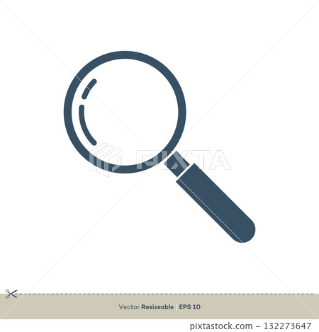 Magnifying Glass Vector Logo, Find Browse Icon Template Illustration Design. Vector EPS 10. 132273647