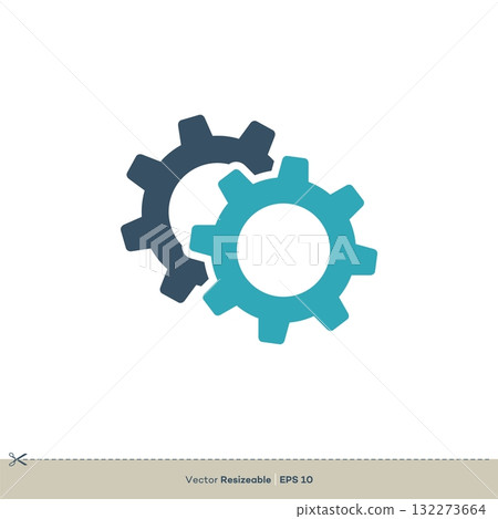 Gear Vector Logo Template Illustration Design. Vector EPS 10. Gear Vector Logo Template Illustration Design. Vector EPS 10. 132273664