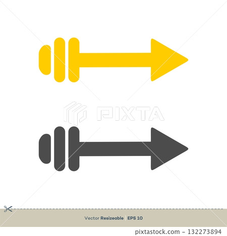 Arrow Vector Logo Template Illustration Design. Vector EPS 10. 132273894