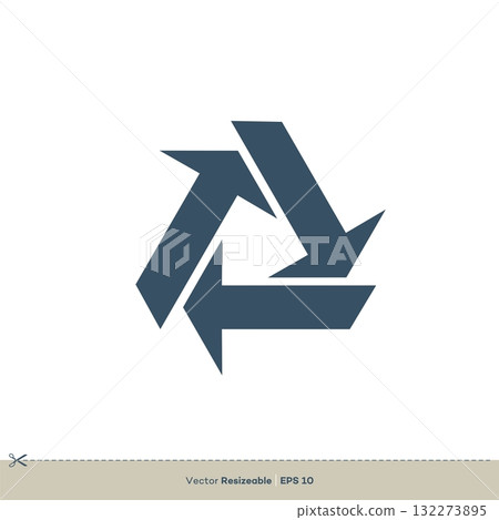 Arrow Triangle Vector Logo Template Illustration Design. Vector EPS 10. Arrow Triangle Vector Logo Template Illustration Design. Vector EPS 10. 132273895