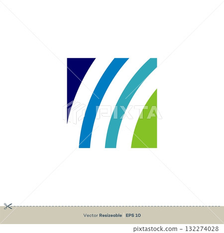 Abstract Wave Vector Logo Template Illustration Design. Vector EPS 10. 132274028