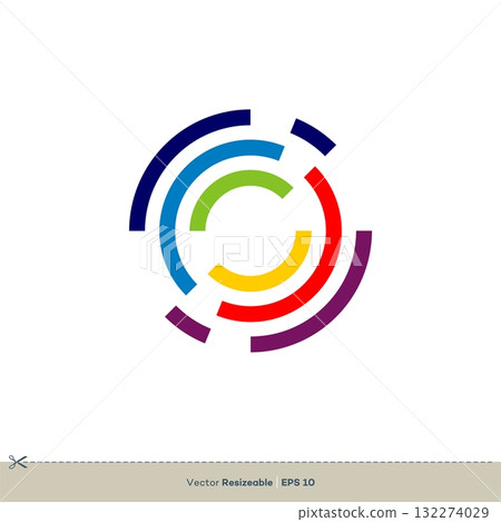 Abstract Circle Whirlpool Vector Logo Template Illustration Design. Vector EPS 10. 132274029