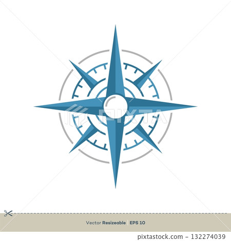 Compass Rose Logo Template Illustration Design. Vector EPS 10. Compass Rose Logo Template Illustration Design. Vector EPS 10. 132274039