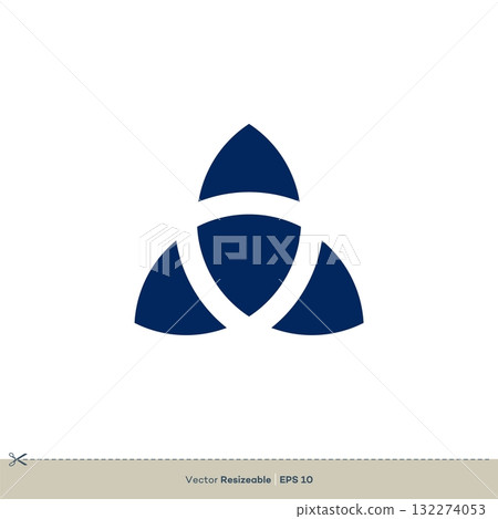 Trinity Celtic Ornamental Logo Template Illustration Design. Vector EPS 10. 132274053