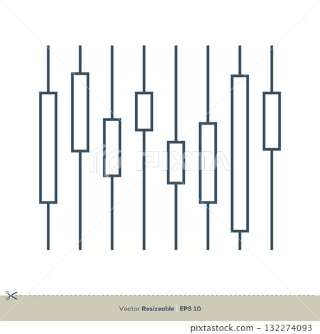 Candlestick Logo Template Illustration Design. Vector EPS 10. Candlestick Logo Template Illustration Design. Vector EPS 10. 132274093