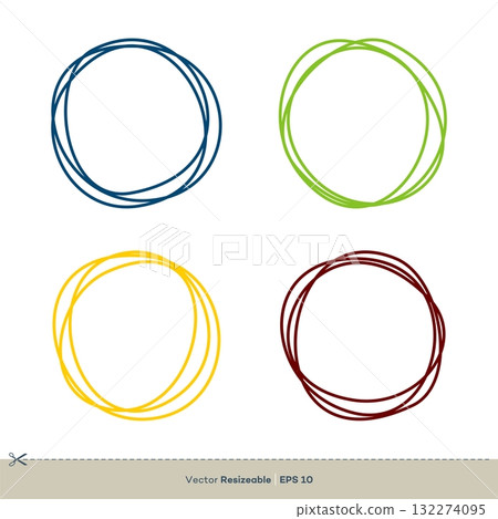 Set Colorful Circle Lines Logo Template Illustration Design. Vector EPS 10. Set Colorful Circle Lines Logo Template Illustration Design. Vector EPS 10. 132274095