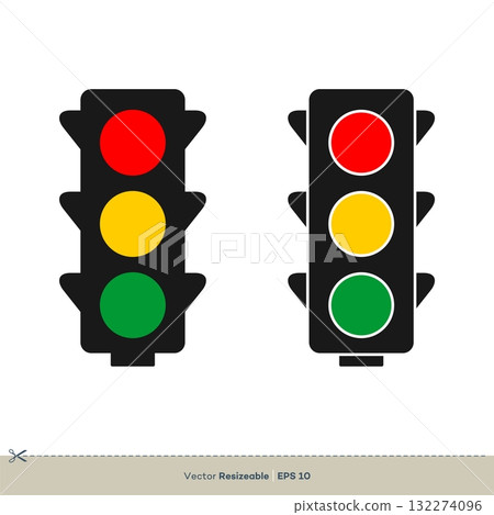 Traffic Light Vector Template Illustration Design. Vector EPS 10. 132274096