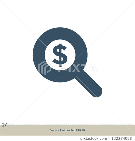 Search Money Logo Template Illustration Design. Vector EPS 10. 132274098