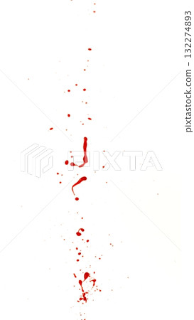 Blood Splash in Freeze Motion . Isolated on White Background 132274893