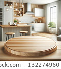 Wooden Table Top in Kitchen 132274960