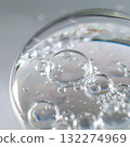 Clear Liquid Bubbles Close-Up, Abstract Fluid Background 132274969