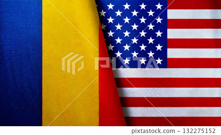 美國國旗與查德國旗 132275152