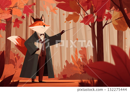 福克斯教授關於秋季森林的講座 132275444