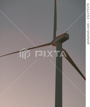 Wind Turbine Blades Renewable Energy Sunset 132275579