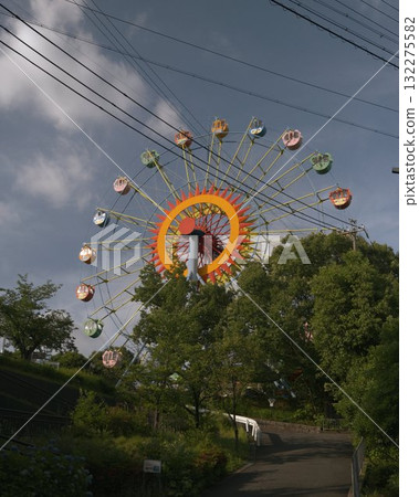 Ferris Wheel Amusement Park Trees Sky Ferris Wheel Amusement Park Trees Sky 132275582