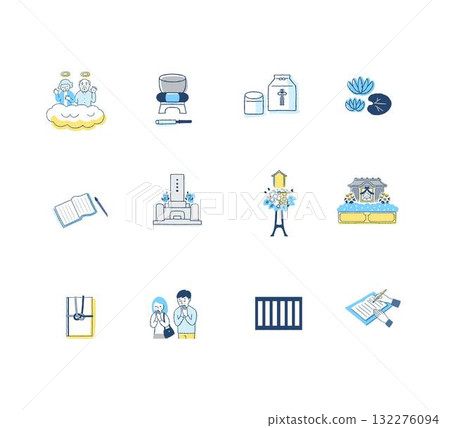 各種佛教儀式圖標集 2 132276094