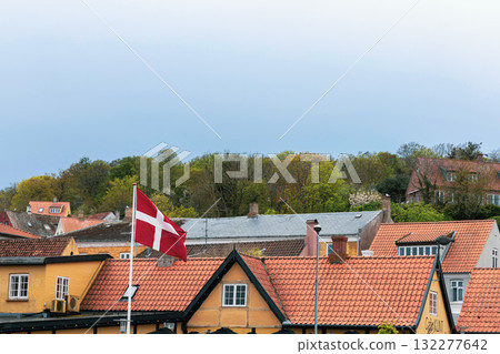 Ancient street of the city of Gudhjem, Bornholm, Denmark Ancient street of the city of Gudhjem, Bornholm, Denmark 132277642