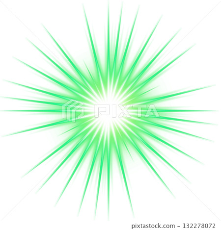 透明背景上的綠色輻射爆發效果 透明背景上的綠色輻射爆發效果 132278072