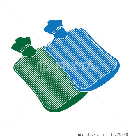 Hot water bag icon 132279588