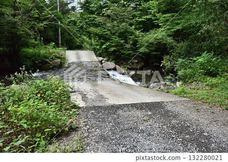 山溪沿岸森林道路上常見的小淺灘 132280021