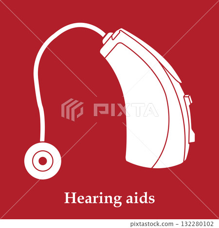 Hearing aids icon design Hearing aids icon design 132280102
