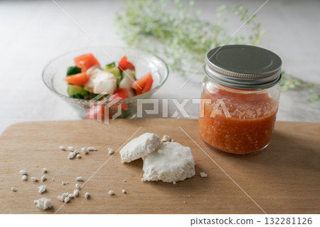 Tomato salad and tomato koji Tomato salad and tomato koji 132281126