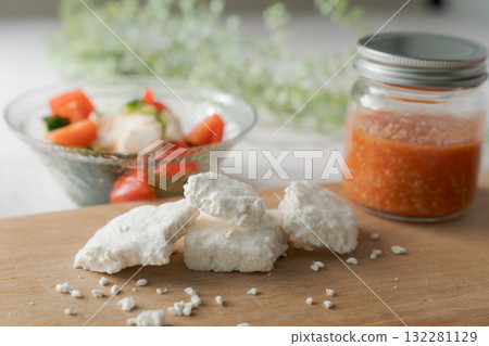 Tomato salad and tomato koji Tomato salad and tomato koji 132281129