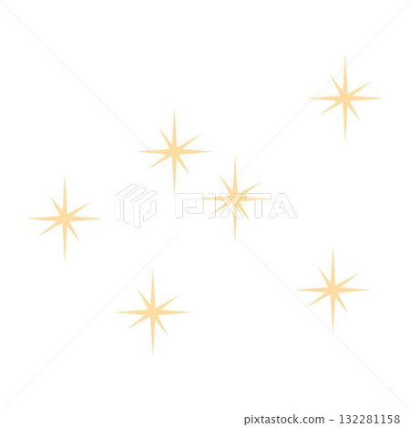 Twinkling stars animation doodles style stars. falling sparkling bright stars 132281158