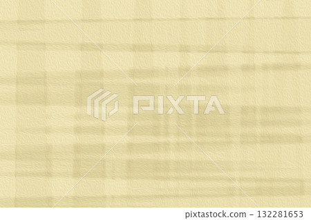 Light yellow, wavy, Japanese paper-like background texture with thick flaxen lines overlapping in a random grid pattern Light yellow, wavy, Japanese paper-like background texture with thick flaxen lines overlapping in a random grid pattern 132281653