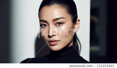 Intelligent and elegant adult woman 132281663